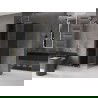 Mexen Velar posuvná sprchová kabína 120 x 120 cm, grafitová, zlatá - 871-120-120-41-50