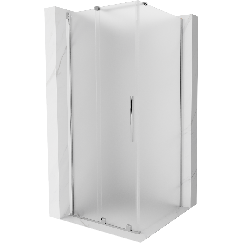 Mexen Velar posuvná sprchová kabína 110 x 110 cm, mráz, chróm - 871-110-110-31-01