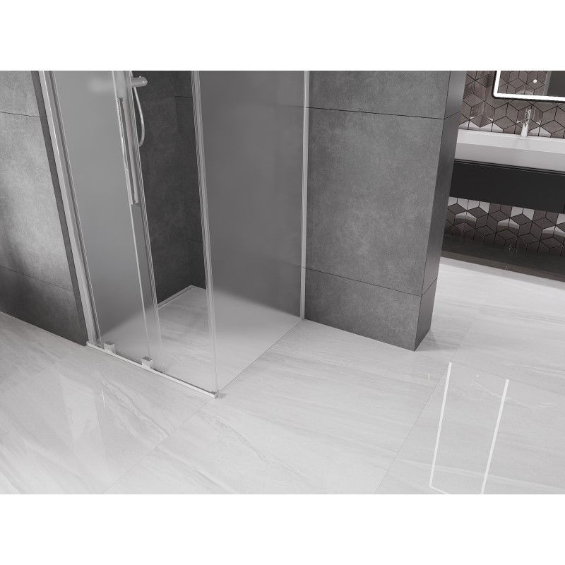 Mexen Velar sprchová kabína posuvná 110 x 110 cm, námraza, chróm - 871-110-110-31-01