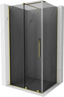 Mexen Velar posuvná sprchová kabína 100 x 70 cm, grafitová, zlatá - 871-100-070-41-50