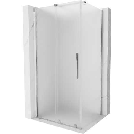 Mexen Velar posuvná sprchová kabína 120 x 80 cm, matné sklo, chróm - 871-120-080-31-01
