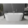 Mexen Oval+ voľne stojaca vaňa pri stene 170 x 80 cm, biela, prepad chróm - 52681708000-01