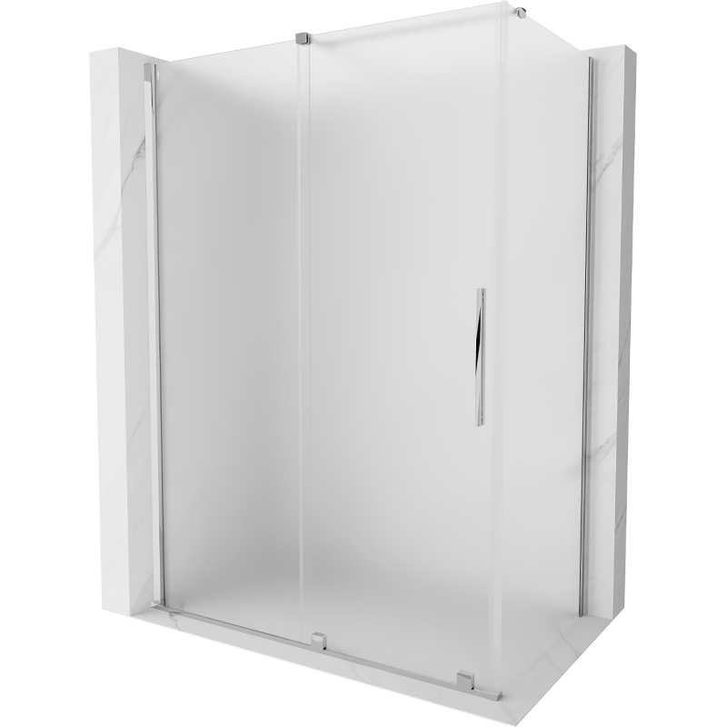 Mexen Velar posuvná sprchová kabína 130 x 75 cm, matná, chróm - 871-130-075-31-01