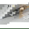 Mexen Flat obdĺžniková sprchová vanička slim 130 x 70 cm, biela, syfon zlatá - 40107013G