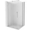 Mexen Velar sprchová kabína posuvná 130 x 90 cm, matné sklo, chróm - 871-130-090-31-01