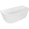 Mexen Oval+ voľne stojaca vaňa pri stene 170 x 80 cm, biela, biely preliv - 52681708000-20
