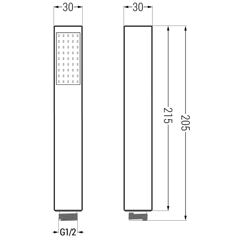 Mexen R-77 ručná sprcha 1-funkčná, zlatá - 79577-50