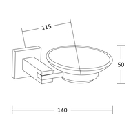 Mexen Vane mydelníčka, čierna - 7020939-70