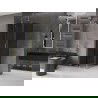 Mexen Velar posuvný sprchový kút 120 x 120 cm, grafit, zlato brúsené - 871-120-120-41-55