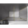 Mexen Velar sprchovací kút posuvný 160 x 75 cm, grafit, zlatá leštená - 871-160-075-41-55