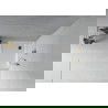 Mexen Flat polkruhový sprchový kút slim 90 x 90 cm, biely, sifón zlatý - 41109090G