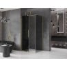 Mexen Velar sprchovací kabína posuvná 140 x 100 cm, grafit, zlatá kartáčovaná - 871-140-100-41-55