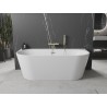 Mexen Oval+ voľne stojaca pri stene vaňa 170 x 80 cm, biela, zlatý prepad - 52681708000-50