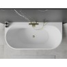 Mexen Oval+ voľne stojaca pri stene vaňa 170 x 80 cm, biela, zlatý prepad - 52681708000-50