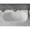 Mexen Oval+ voľne stojaca vaňa pri stene 170 x 80 cm, biela, prepad zlatý kartáčovaný - 52681708000-55