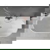 Mexen Oval+ voľne stojaca pri stene vaňa 170 x 80 cm, biela, prepad medený kartáčovaný - 52681708000-65