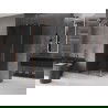 Mexen Velar posuvný sprchovací kút 100 x 120 cm, grafit, ružové zlato - 871-100-120-41-60