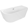 Mexen Oval+ voľne stojaca vaňa pri stene 170 x 80 cm, biela, prepad gun gray leštený - 52681708000-66
