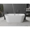 Mexen Oval+ voľne stojaca vaňa pri stene 170 x 80 cm, biela, prepad gun gray leštený - 52681708000-66
