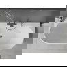 Mexen Oval+ voľne stojaca vaňa pri stene 170 x 80 cm, biela, prepad gun gray kartáčovaný - 52681708000-66