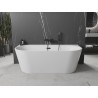 Mexen Oval+ voľne stojaca vaňa pri stene 170 x 80 cm, biela, prepad čierny - 52681708000-70