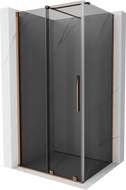 Mexen Velar posuvná sprchová kabína 120 x 90 cm, grafit, ružové zlato - 871-120-090-41-60