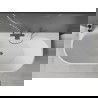 Mexen Oval+ voľne stojaca, prístenná vaňa 170 x 80 cm, biela, prepad gun metal - 52681708000-95