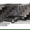 Mexen Velar sprchový kút posuvný 140 x 70 cm, grafit, ružové zlato - 871-140-070-41-60