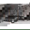 Mexen Velar posuvná sprchová kabína 90 x 90 cm, grafit, brúsená meď - 871-090-090-41-65