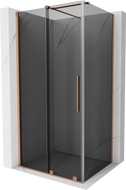 Mexen Velar posuvná sprchová kabína 90 x 85 cm, grafit, brúsená meď - 871-090-085-41-65