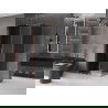 Mexen Velar posuvný sprchový kút 90 x 110 cm, grafit, brúsená meď - 871-090-110-41-65