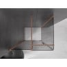 Mexen Velar sprchovací kút posuvný 120 x 90 cm, grafitový, brúsená meď - 871-120-090-41-65