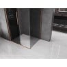 Mexen Velar sprchovací kút posuvný 120 x 90 cm, grafitový, brúsená meď - 871-120-090-41-65