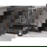 Mexen Velar sprchový kout posuvný 130 x 70 cm, grafit, kartáčovaná měď - 871-130-070-41-65