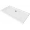 Mexen Flat slim obdĺžnikový sprchový kút 130 x 70 cm, biely, chrómový sifón - 40107013