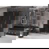 Mexen Velar sprchovací kút posuvný 130 x 85 cm, grafit, brúsená meď - 871-130-085-41-65