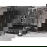 Mexen Velar sprchový kút posuvné dvere 100 x 85 cm, grafit, gun gray kartáčovaný - 871-100-085-41-66