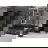 Mexen Velar sprchový kút posuvné dvere 100 x 85 cm, grafit, gun gray kartáčovaný - 871-100-085-41-66