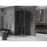 Mexen Velar posuvná sprchová kabína 140 x 90 cm, grafit, kartáčovaný gun gray - 871-140-090-41-66