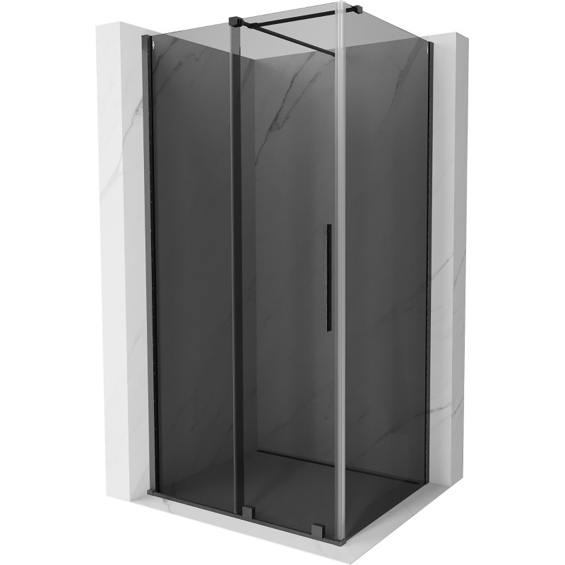 Mexen Velar posuvná sprchová kabína 140 x 90 cm, grafit, kartáčovaný gun gray - 871-140-090-41-66