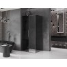 Mexen Velar posuvná sprchová kabína 140 x 90 cm, grafit, kartáčovaný gun gray - 871-140-090-41-66