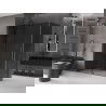 Mexen Velar sprchový kout posuvný 150 x 80 cm, grafit, gun gray kartáčovaný - 871-150-080-41-66
