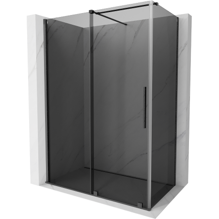 Mexen Velar posuvná sprchová kabína 150 x 90 cm, grafit, brúsená šedá - 871-150-090-41-66