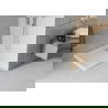 Mexen Flat štvorcová sprchová vanička slim 100 x 100 cm, biela, sifon chromový- 40101010