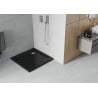 Mexen Flat štvorcový sprchový kút slim 90 x 90 cm, čierny, sifón chróm - 40709090