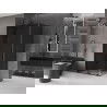 Mexen Velar posuvný sprchový kút 110 x 85 cm, grafitový, čierny - 871-110-085-41-70