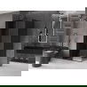 Mexen Velar posuvný sprchový kút 110 x 85 cm, grafitový, čierny - 871-110-085-41-70