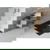 Mexen Flat obdĺžniková sprchová vanička slim 100 x 80 cm, čierna, sifon chromový- 40708010