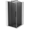 Mexen Velar posuvný sprchový kút 90 x 90 cm, grafit, čierny - 871-090-090-41-70