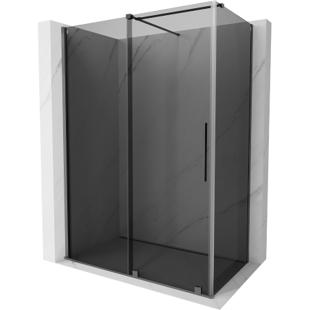Mexen Velar posuvná sprchová kabína 150 x 80 cm, grafit, gun metal - 871-150-080-41-95